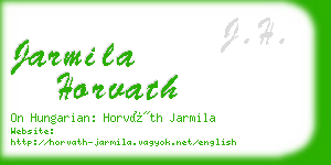 jarmila horvath business card